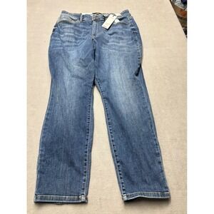 Judy Blue Slim Fit High Waist Dark Stone Wash Jeans JB82549DK Mens 16W NEW